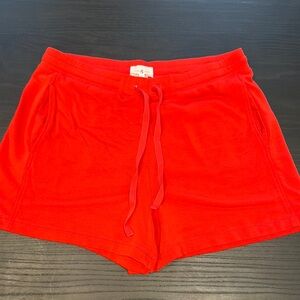 Lou & Grey Red Athletic Shorts Lightweight Elastic Waist